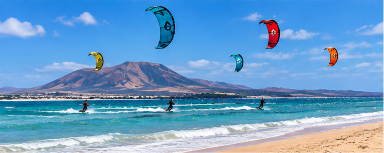 Kitesurf in Fuerteventura near Lajares — photo 2