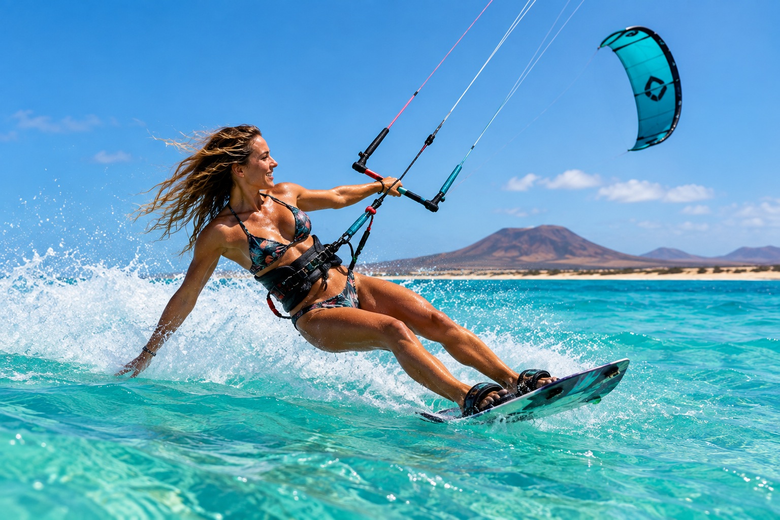 Kitesurf in Fuerteventura near Lajares — photo 3