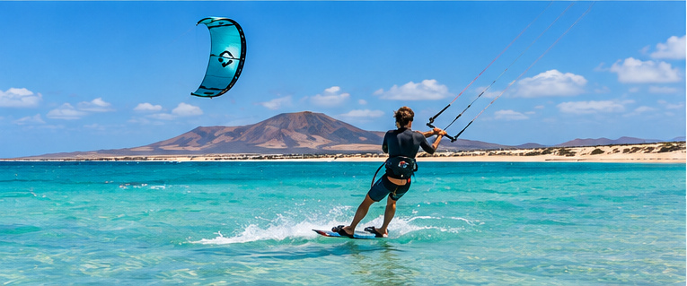 Kitesurf in Fuerteventura near Lajares — photo 4