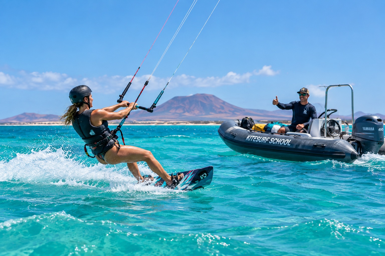 Kitesurf in Fuerteventura near Lajares — photo 6