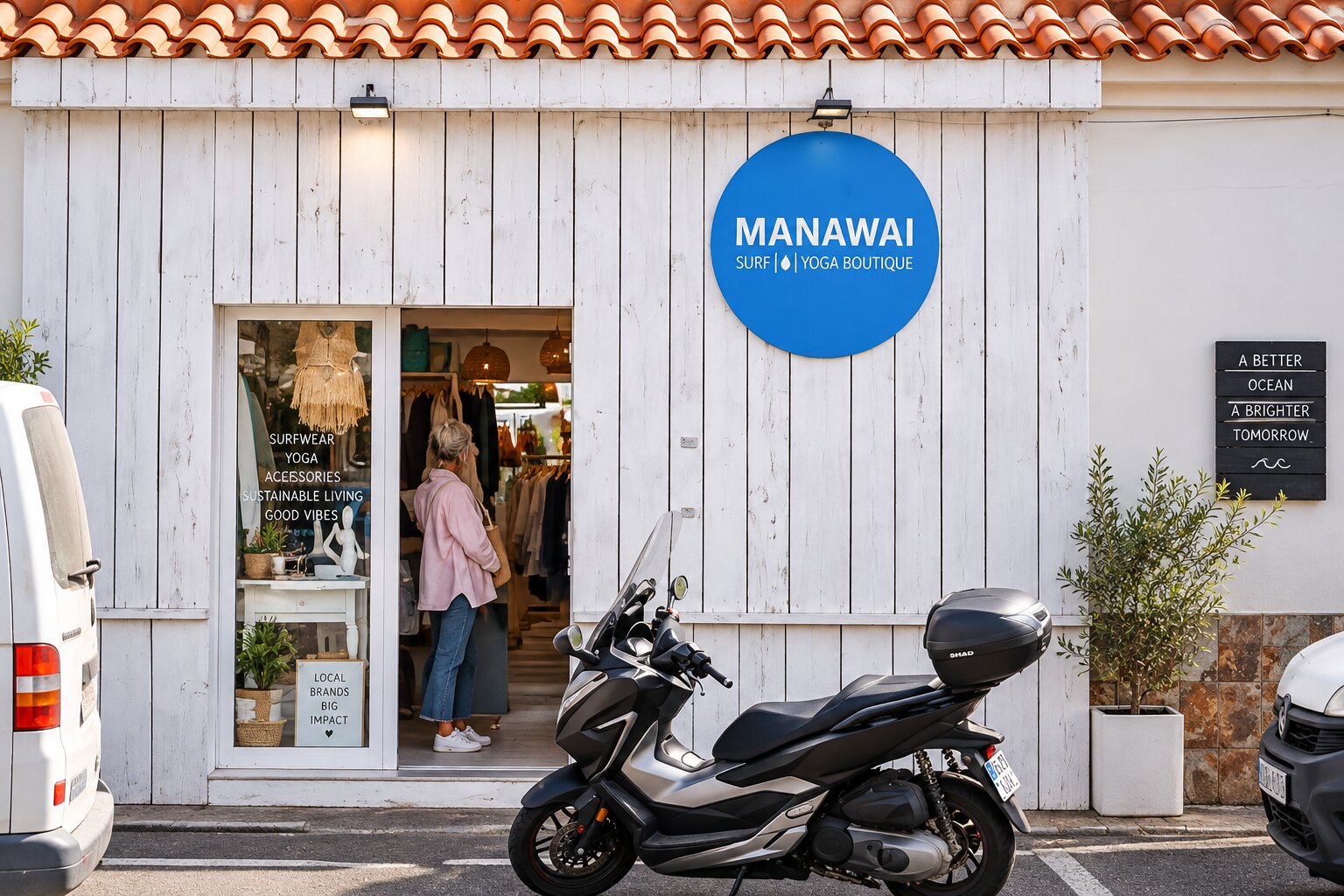 Manawai surf and yoga boutique in Lajares auf Fuerteventura