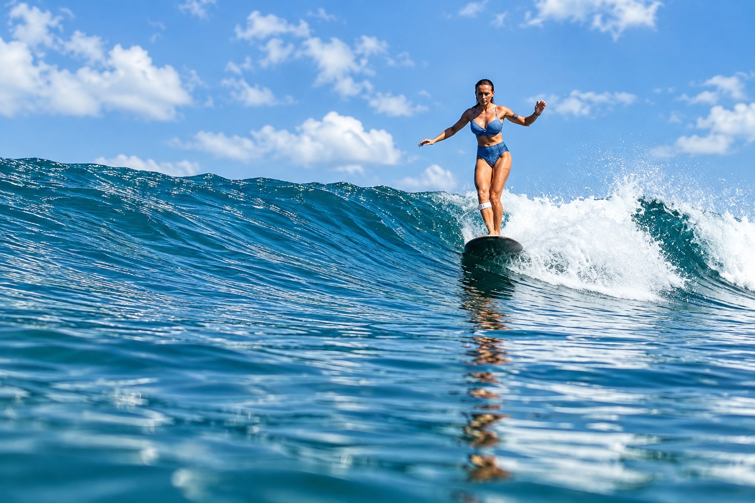 Surfen near Lajares on the north coast of Fuerteventura